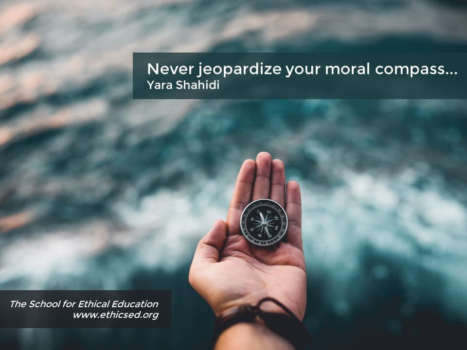 never jeopardize your moral compass.. yara shahidi quote