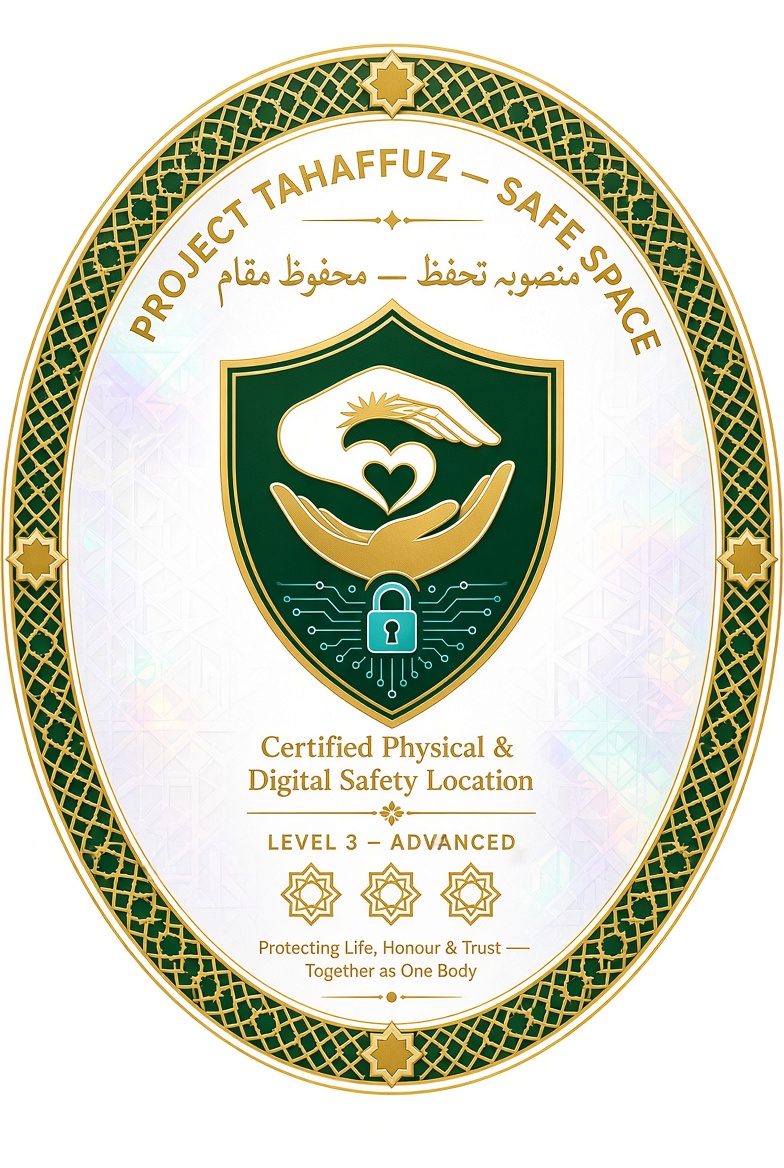 project tahaffuz safe space badge